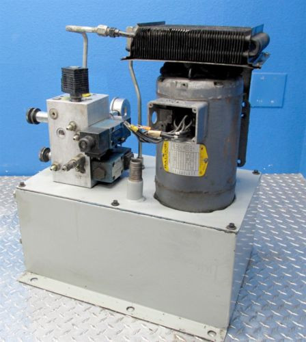 REXROTH HS-43 BALDOR 1-1/2 HP HYDRAULIC OIL RESERVOIR PUMP w/ 8.5 GALLON TANK