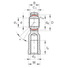 FAG Gelenkköpfe - GIKL30-PW