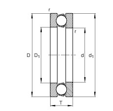 FAG Rolamento axial de esferas - 51409