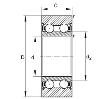 FAG Laufrollen - LR5206-X-2Z-TVH-XL