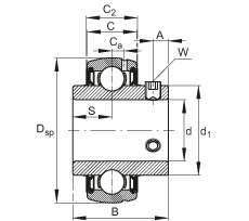 FAG Mancal tensor - SUC209