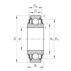 FAG Spannlager - 206-XL-KRR