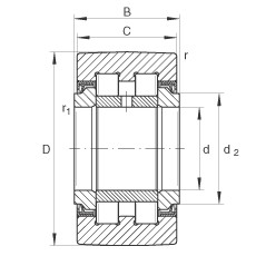 FAG Rolos de apoio - PWTR45100-2RS-XL