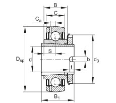 FAG Spannlager - GSH30-XL-2RSR-B