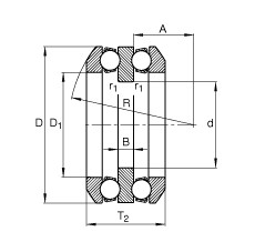 FAG Rolamento axial de esferas - 54311