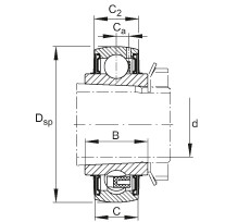 FAG Mancal tensor - UK210