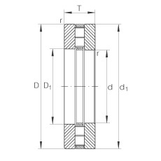 FAG Rolamento axial de rolos cilíndricos - 89309-TV