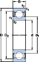 roulements 6003-2Z/VA208 SKF