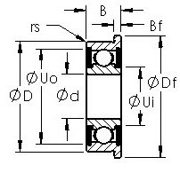 Bantalan FR8-2RS AST