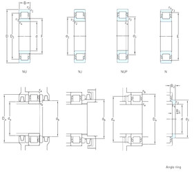 Rodamiento NUP222ECP SKF