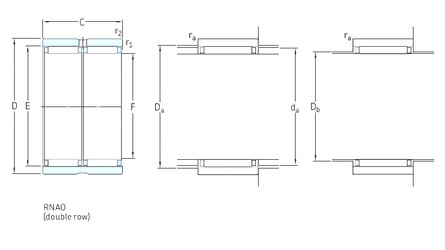 roulements RNAO50x65x40 SKF