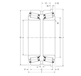 Rodamiento 80030/80066XH Gamet