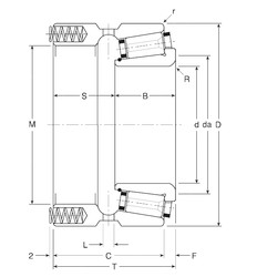 Bantalan 80033X/80068P Gamet