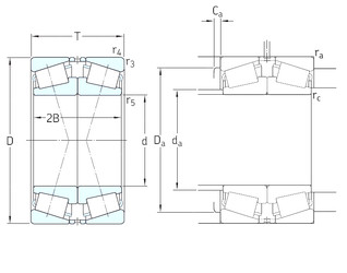 Bantalan 33019/QDF SKF