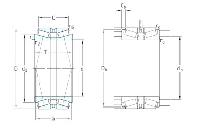 roulements 32938T102/DB31 SKF