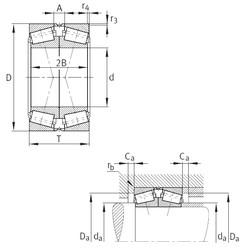 roulements 32968-N11CA-A550-600 FAG