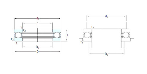 roulements 51201 SKF