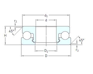 roulements 51104V/HR22Q2 SKF