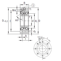 Bantalan ZKLF90190-2Z INA