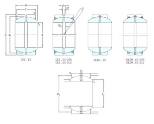 roulements GEZH400ES-2LS SKF