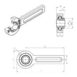 Подшипник UKSP205H SNR