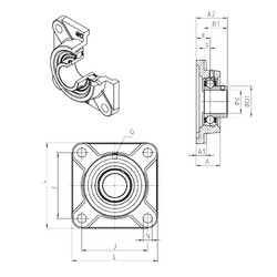 Подшипник USF203 SNR