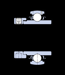 Bantalan YEL 208-2RF/VL065 SKF