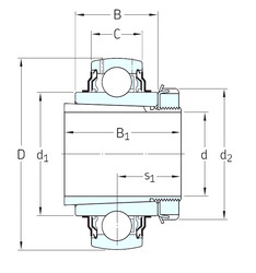 Bantalan YSA213-2FK+HS2313 SKF