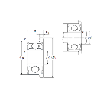 MF128ZZ ISO Deep Groove Ball Bearings