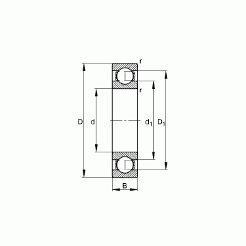 61821-Y FAG Deep Groove Ball Bearings