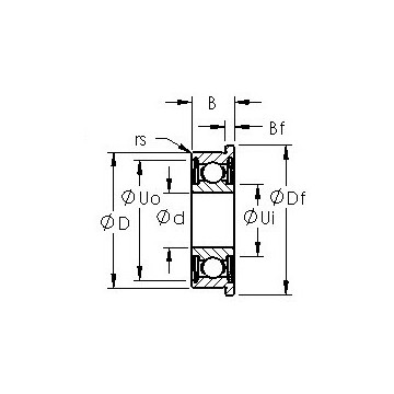 F625HZZ AST Deep Groove Ball Bearings