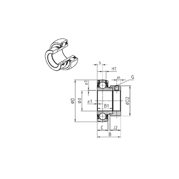 ES207 SNR Deep Groove Ball Bearings