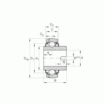 GLE50-KRR-B INA Deep Groove Ball Bearings