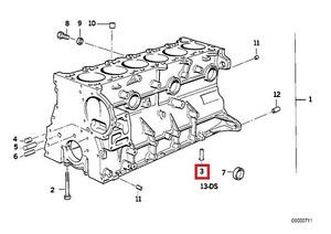 Genuine BMW E34 E36 E38 E39 E46 E60 E85 Oil Spraying Injector OEM 11421748199