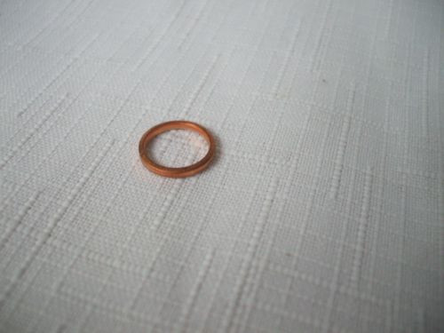 1 vintage NOS European 10 mm Copper washer ,fits  Banjo ,ID 10.2 ,OD 12.5,1.5