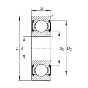 FAG Rillenkugellager - 6206-C-2BRS