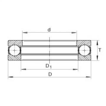 FAG Rolamento axial de esferas - 1009