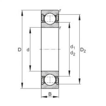 FAG Rolamento de esferas - 6209-2RSR