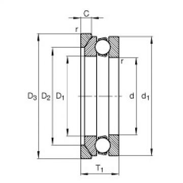 FAG Axial-Rillenkugellager - 53306 + U306