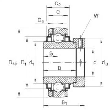 Bantalan GE45-KRR-B-FA125.5 INA