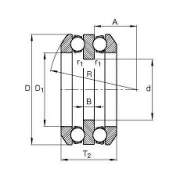 FAG Rolamento axial de esferas - 54211 + U211