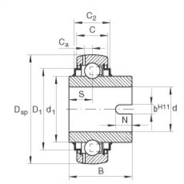 Bantalan GLE40-KRR-B INA