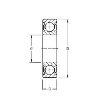 المحامل W6306-ZZ CYSD