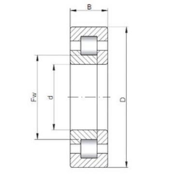 Rodamiento NUP2222 ISO