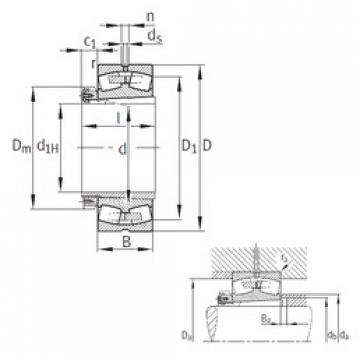 Bantalan 239/530-K-MB+H39/530 FAG