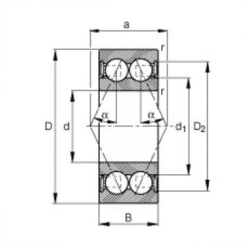 roulements 3803-B-2RSR-TVH FAG