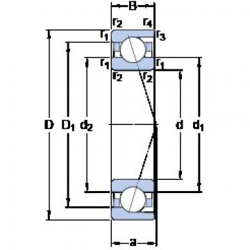 المحامل 71810 CD/HCP4 SKF