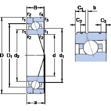 roulements 7008 ACE/HCP4AL1 SKF