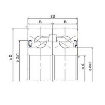 roulements 15TAB04DF-2LR NACHI