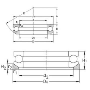 roulements 53218+U218 NKE